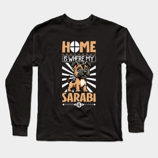 Home is with my Sarabi dog Long Sleeve T-Shirt